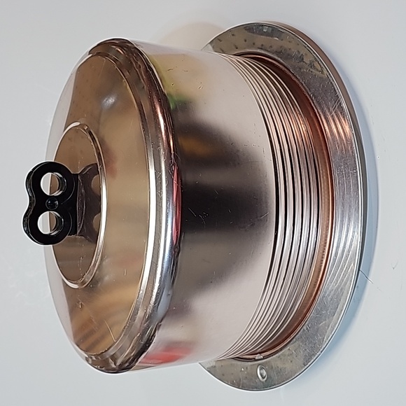 MCM Regal Ware Aluminum Rose Gold/Copper/Silver Colored Retro Cake Carrier - Picture 3 of 16